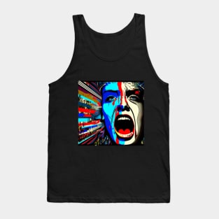 Screaming in Colour - Abstract Art Tank Top